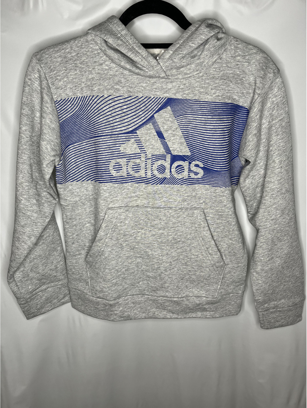 NWT Adidas Boy's Gray Heather Hoodie Size M(10-12)